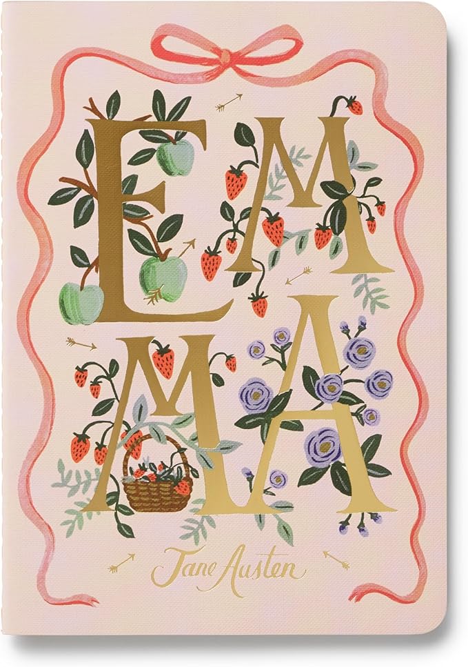 RIFLE PAPER CO. Assorted Set of 3 Jane Austen Notebooks