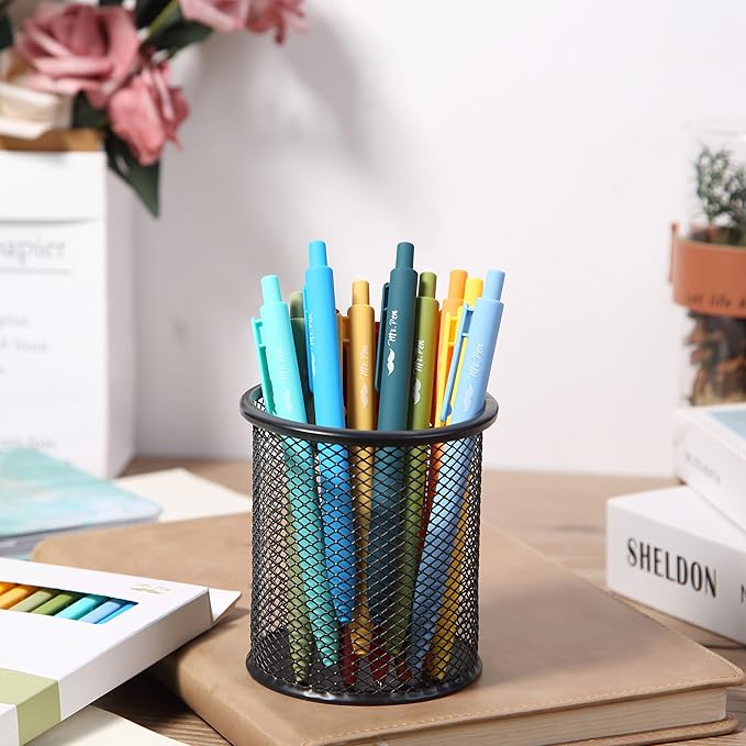 Mr. Pen- Retractable Gel Pens for Journaling, 12 Pack, Winter Forest Color Inks, Fast Dry, Soft grip Barrels, Smooth Writing, 0.5mm Fine Point Aesthetic Pens