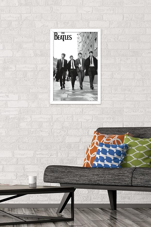 Trends International The Beatles - In London Wall Poster, 22.4L x 14.7W, White Framed Version
