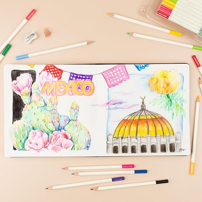 Tombow 51528 Irojiten Colored Pencil Set, Vivid. Includes 12 Premium Colored Pencils, Sharpener, and Colored Pencil Eraser