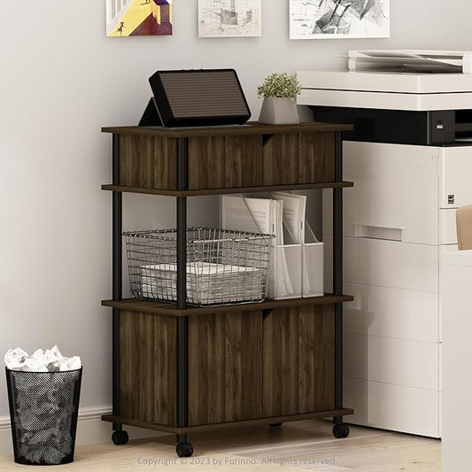 Furinno Turn-N-Tube 3-Tier Toolless Multipurpose Printer Stand Display Storage Shelf