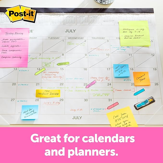 Post-it Flags Arrow 1/2" Page Flags, Eight Assorted Colors, 250/Pack (684VAD2) (12 Pack)