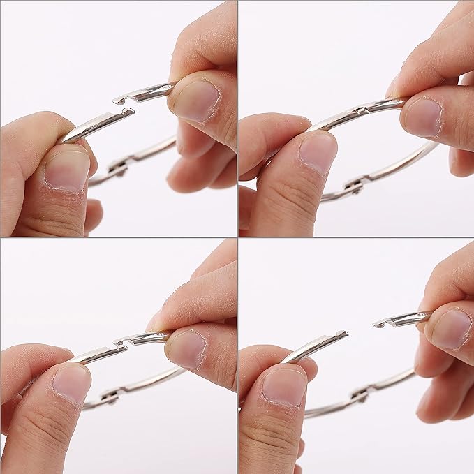 Mr. Pen- Loose Leaf Binder Rings, 3 Inch, 10 Pack, Metal Book Rings for Index Cards, Flash Cards, Notebooks