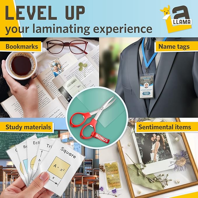 Thermal Laminating Pouches, 9 x 11.5 Inches, 3 Mil Thick, 30 Pack, Suited for Letter Size Laminating Sheets 8.5 x 11