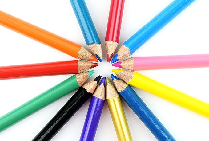 Maped Helix USA - Color'Peps Triangular Colored Pencils, 24 Pack - Art Project Creation - Vibrant Colors - Quality Art Supplies for Professionals and Hobbyists