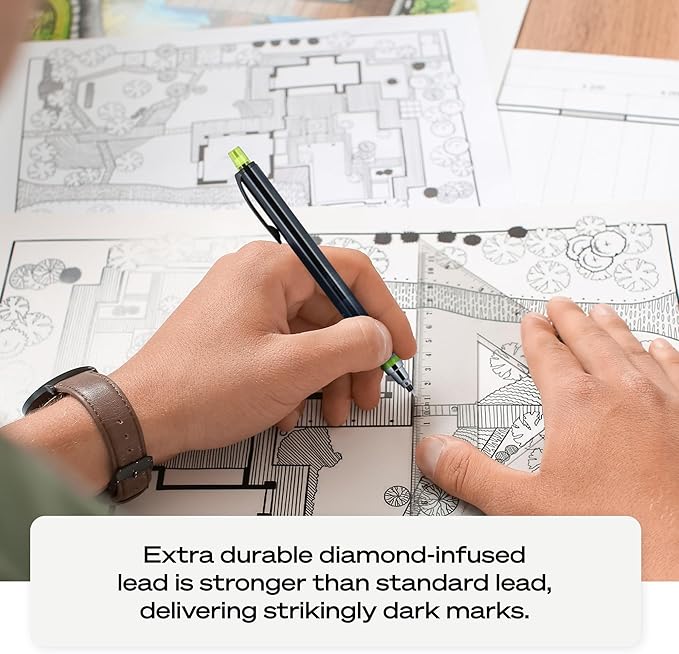 uniball Kuru Toga Mechanical Pencil Starter Kit,0.7mm HB#2,(Pack of 2)