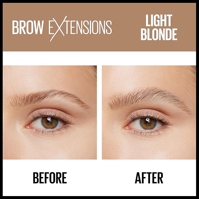 Maybelline New York Brow Extensions Fiber Pomade Crayon Eyebrow Makeup, 248 Light Blonde