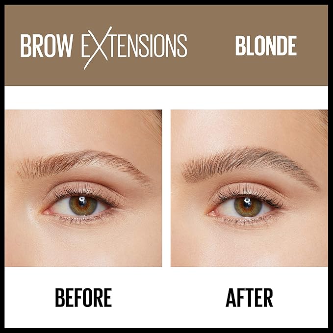 Maybelline Brow Extensions Fiber Pomade Crayon Eyebrow Makeup, Blonde, 1 Count