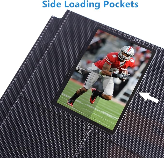 Premium 9-Pocket Zippered Trading Card Binder, 540 Pockets Double-Sided Side-Loading Card Organizer Album, PU Leather Card Holder Protector for MTG, TCG, Sports Cards (Green)