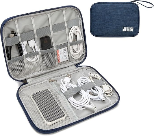 Electronics Organizer Travel Case,Travel Cable Organizer Pouch - Portable Storage Bag for Cord, Charger, Phone, Earphone, Electronic Accessories for Travel & Daily Use