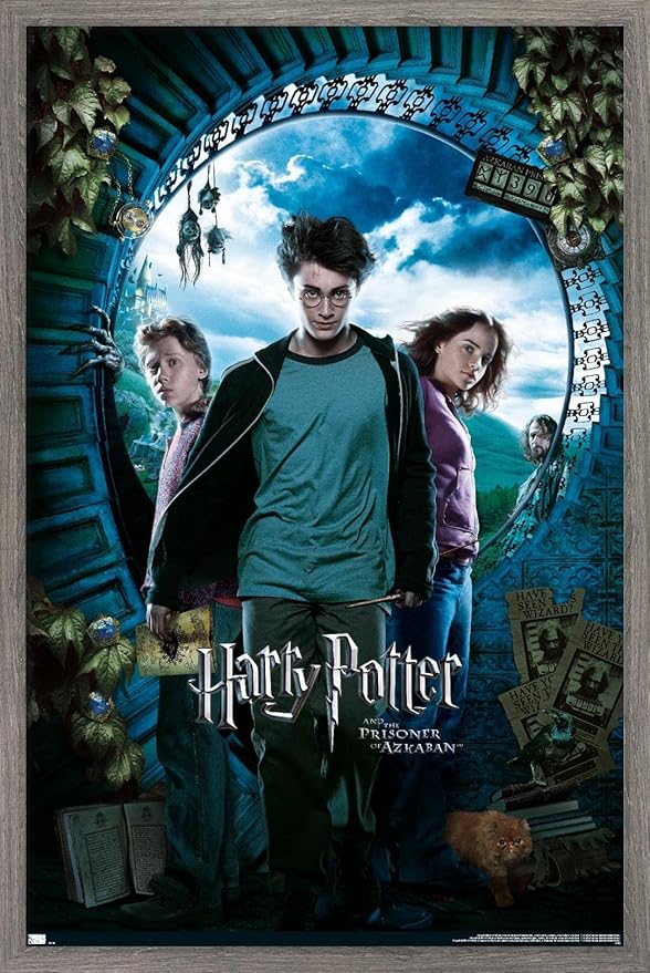 Trends International Harry Potter and the Prisoner of Azkaban - Sky One Sheet Wall Poster, 14.72" x 22.37", Barnwood Framed Version