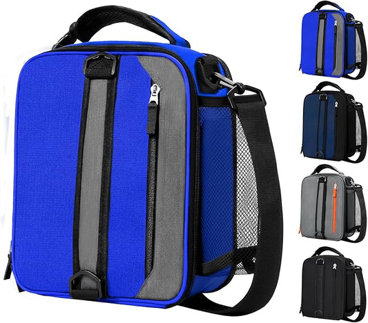 Expandable(18cans) Lunch Box Insulated Lunch bag for Men Kids Boys Teens Adult Portable Stylish Small Lunchbox With Shoulder Strap for Working Office school Picnic