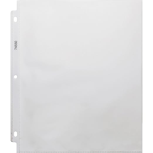 Business Source, BSN74550, Top-Loading Poly Sheet Protectors, 100 / Box, Clear