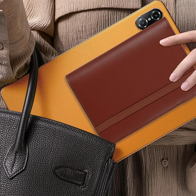 NICOOTHBudget Binder Cash Envelopes A6 Money Saving Binder with Zipper envelopes (A6 Brown)