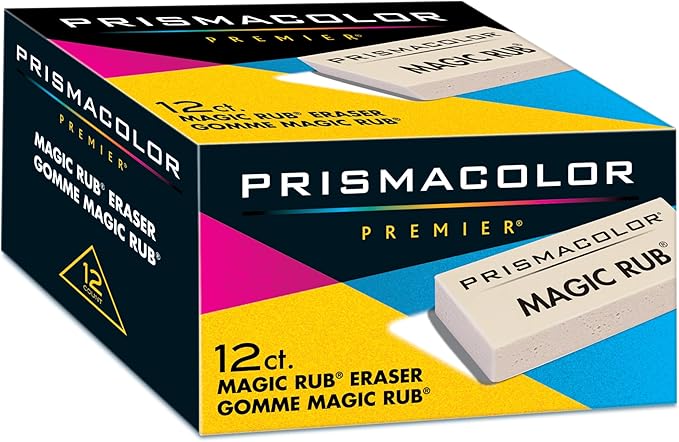 Prismacolor® Magic Rub® Vinyl Erasers, White, Pack Of 12