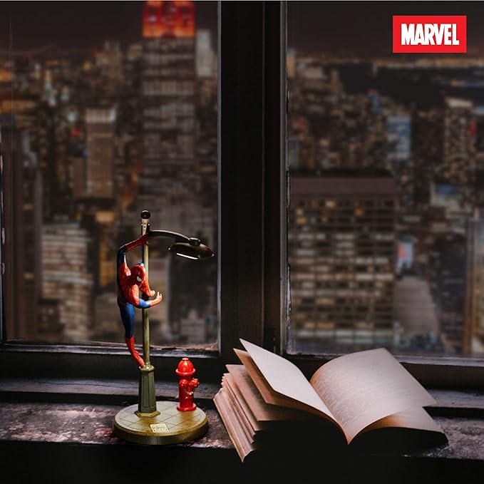 Paladone Spiderman Desk Lamp - Officially Licensed Disney Table Light, Marvel Streetlight Spider Man Spotlight, Gift for Multiverse Fans