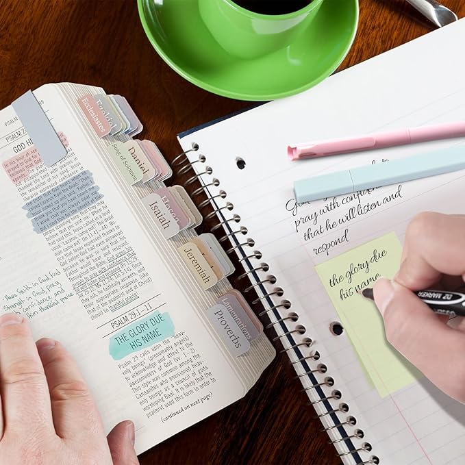 XKDOUS 58 Pcs Bible Study Supplies Journaling Kit for Women, Bible Study Kit Includes Highlighters, Pens, Tabs, Stickers & More for Journaling. Great for Note-Taking, Enhancing Scripture Study