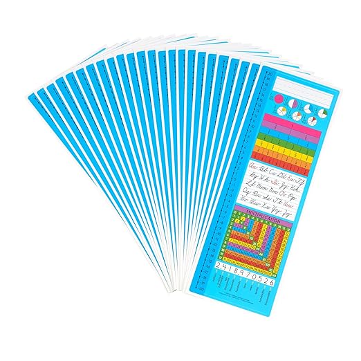 Really Good Stuff Vertical Zaner-Bloser Cursive Desktop Helpers, Vinyl, Self-Adhesive- Set of 24 - Intermediate