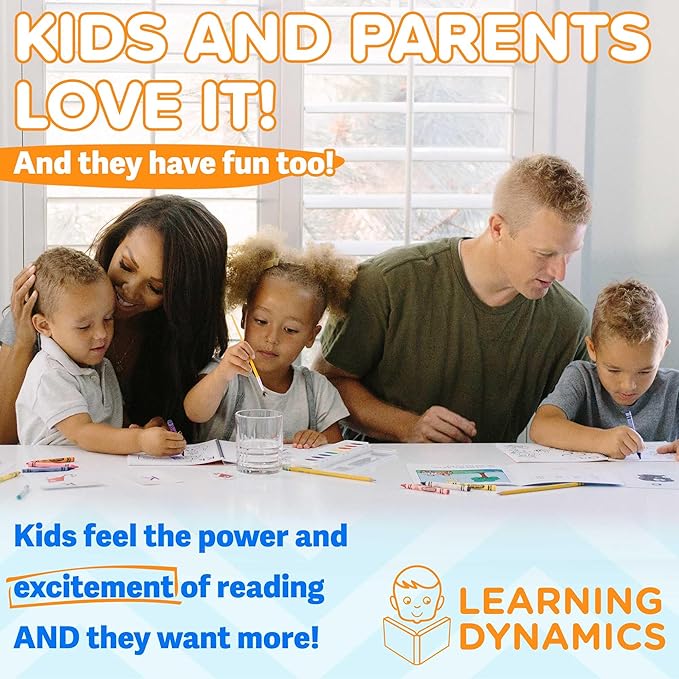Learning Dynamics 53 Decodable Reading Books & Music CD – Basic Learn How to Read Books for 4-7 Year Olds – Teaches Phonics, Words & Reading – Includes 53 Unique Books to Start Reading