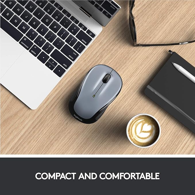 Logitech Wireless Mouse M325 with Designed-For-Web Scrolling - Light Silver