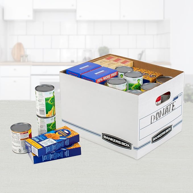 Bankers Box 30-Pack Basic Duty File Storage Boxes with Lids, Letter/Legal, Stor/File, (0071304)