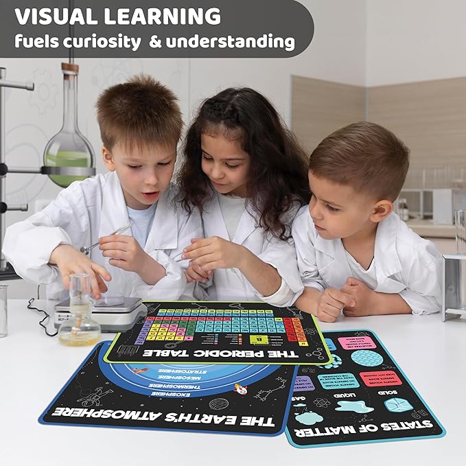 jackinthebox 12 Science Posters for Classroom - 12 x 17 inches Laminated, Middle School Science Posters, Posters for High School, Science Classroom Decor, Science Bulletin Board Sets, Easter Gifts for Kids.