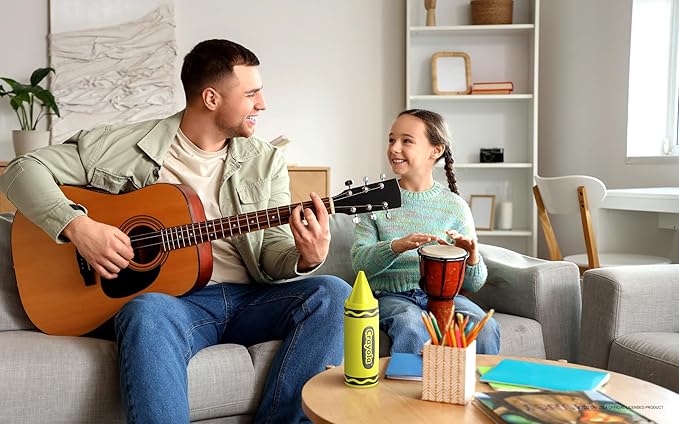Crayola Kids Crayon Speakers Bluetooth Wireless, Portable Bluetooth Speakers 20W Peak Power HD Sound, Mini Bluetooth Speaker with TWS Pairing BT 5.3, FM Radio Home/Party/Outdoor/Travel