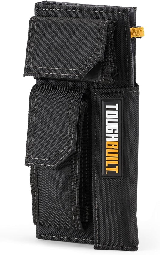 ToughBuilt - Tool Belt Pouch, Organizer with Multi-Purpose Storage, Accessory Organization & Notebook Holder