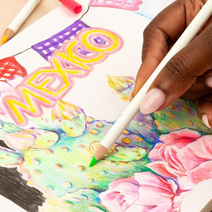 Tombow 51528 Irojiten Colored Pencil Set, Vivid. Includes 12 Premium Colored Pencils, Sharpener, and Colored Pencil Eraser