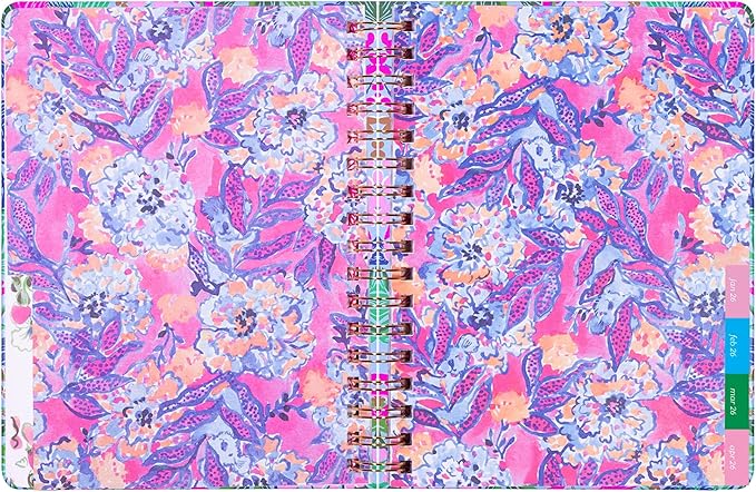 Lilly Pulitzer Large Monthly Planner January 2026 - December 2026, Monthly Agenda & Calendar, Stickers, Pockets, & Spiral Binding (Endless Summer)