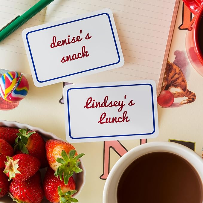 Avery Flexible Printable Name Tags, 2-1/3" x 3-3/8", White with Blue Border, 40 Removable Name Badges (05151)