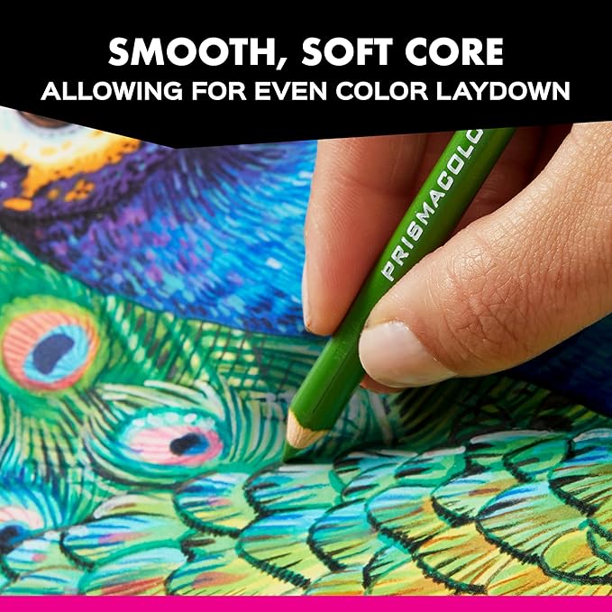 Prismacolor Premier Colored Pencils, Soft Core, Assorted Colors for Dark Paper, Limited Edition, 14 Count - Adult Coloring, Drawing, Creative, Art Supplies