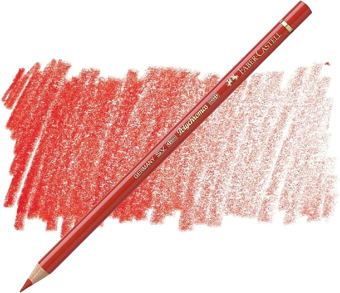 Faber-Castell Polychromos Artists' Single Pencil - Colour 117 Light Cadmium Red