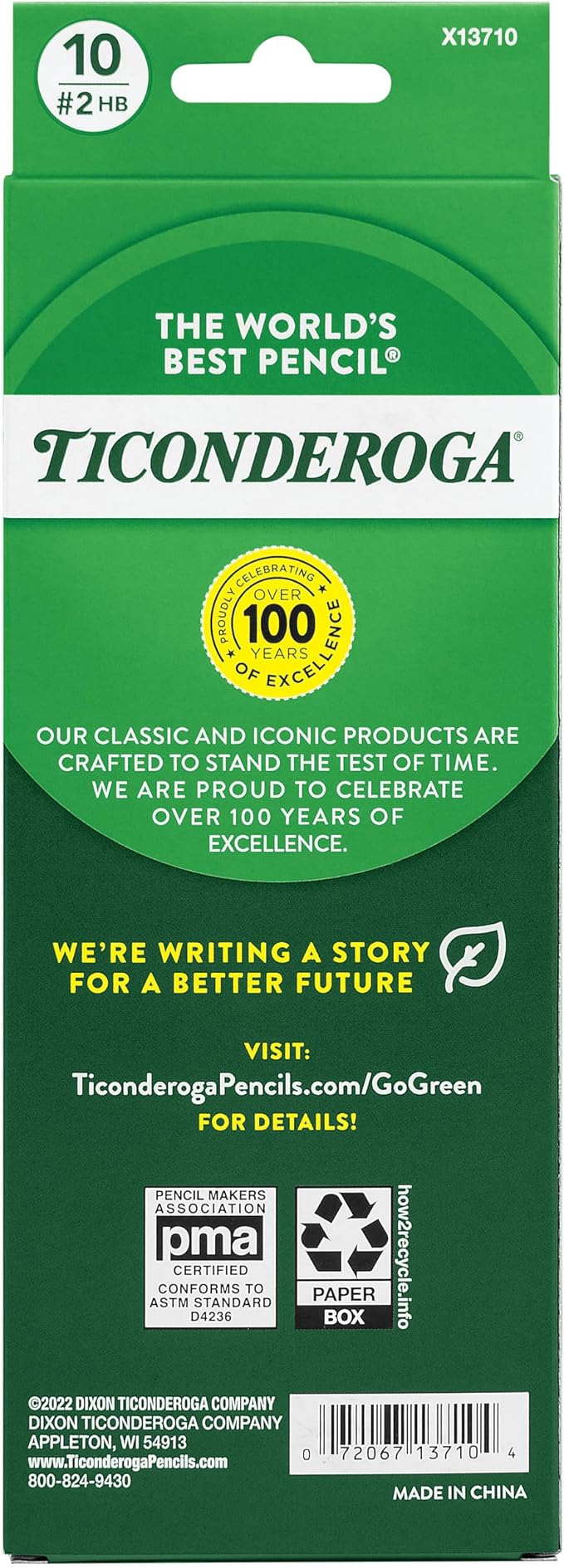 Ticonderoga® Pastel Pencils,2 Soft,Assorted Colors,Pencils,10 Count (Pack of 2)