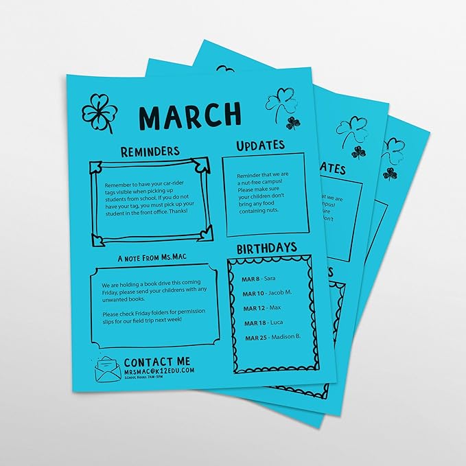 Neenah Astrobrights 30% Recycled Bright Color Paper, 8 1/2in x 11in, 24 Lb, FSC Certified, Lunar Blue, Ream Of 500 Sheets, 21528
