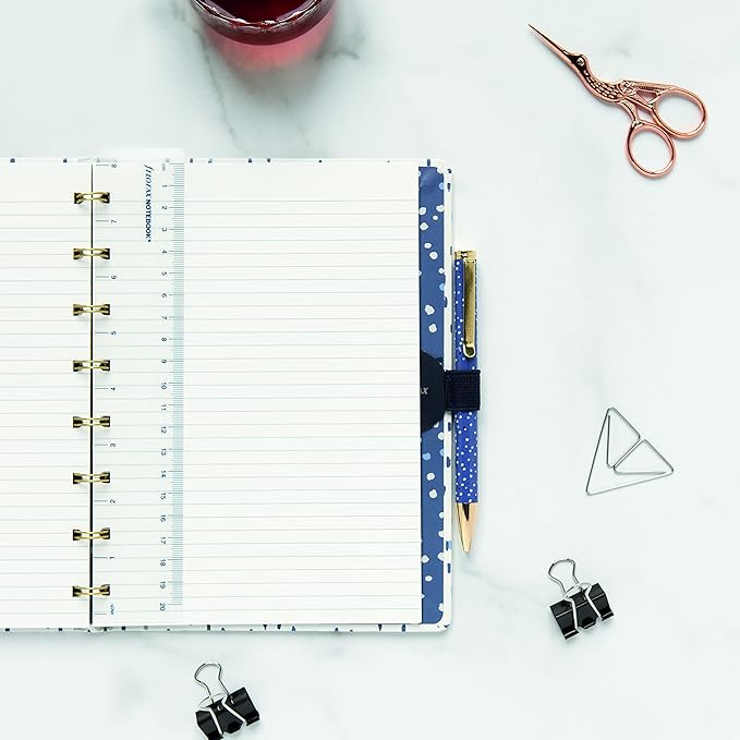 Filofax Refillable Notebook Accessory, Elastic Pen Loop, Self-Adhesive, Charcoal (B132782)