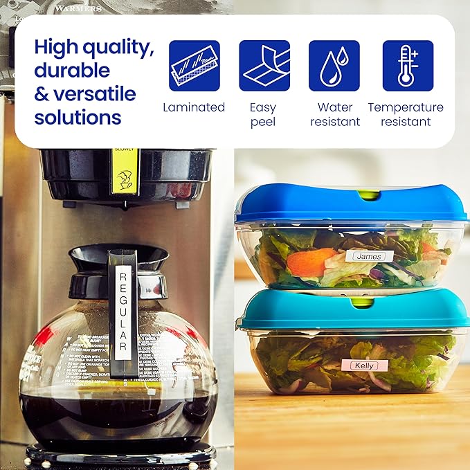 Brother Genuine P-Touch TZe Black Print on Blue Label Tape (TZe541), Laminated,3/4in x 26.2ft (18mm x 8m), for Select P-Touch Label Makers, Durable, Water-Resistant, Indoor/Outdoor Use