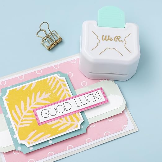 We R Memory Keepers 3 Way Decorative Corner Punch, White, Paper Punches for Crafts, Scrapbook Pages, Photo Corners, Home Décor Projects, Journaling, Invitations, Card Making, and More