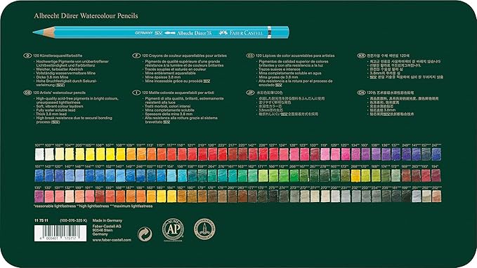 Faber-Castell Albrecht Dürer® Artists' Watercolor Pencils - Tin of 120
