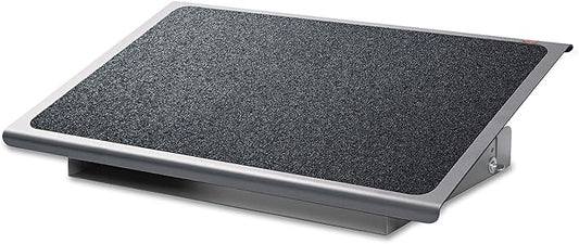 3M Foot Rest, Height and Tilt Adjustable, 22" Extra Wide Platform with Safety-Walk Slip Resistant Surface Provides Ample Room for Both Feet, Heavy Duty Steel Construction, Charcoal Gray (FR530CB)