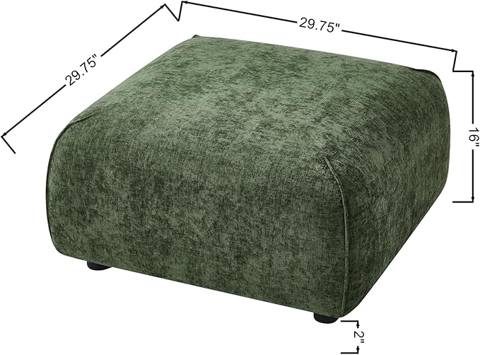 Christopher Knight Home Milio Modern Accent Chair with Ottoman Foot Rest, Wooden Frame Club Chair and Ottoman, Comfy Living Room Lounge Chair with Coffee Table, Single Sofa and Footstools, Green