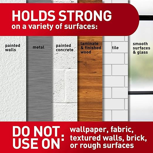 Command Small Poster Strips, 128 White Adhesive Strips (2 Packs of 64), Damage-Free Hanging for Posters, Kids’ Artwork, Banners & Signs, No Tools, Removes Cleanly