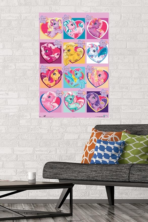 Trends International Hasbro My Little Pony - Chart Wall Poster, 22.375" x 34", Premium Unframed Version