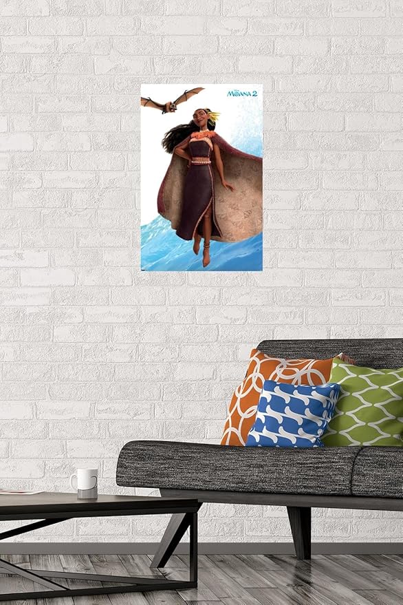 Trends International Disney Moana 2 - Matangi Wall Poster, 22.4L x 14.7W, Premium Poster & Mount Bundle