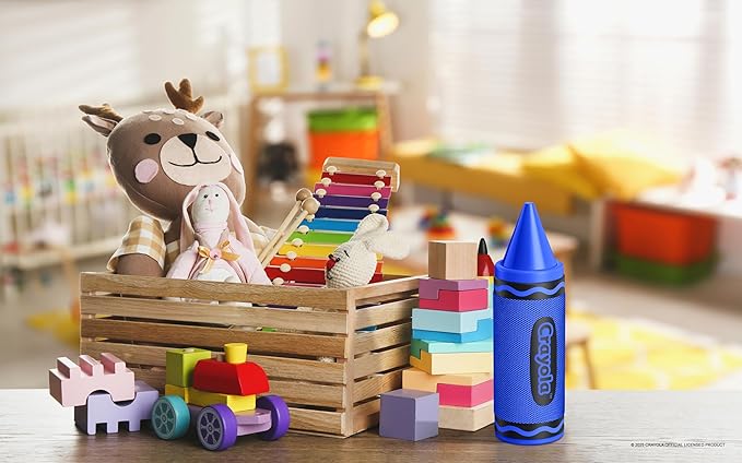 Crayola Kids Crayon Speakers Bluetooth Wireless, Portable Bluetooth Speakers 20W Peak Power HD Sound, Mini Bluetooth Speaker with TWS Pairing BT 5.3, FM Radio Home/Party/Outdoor/Travel