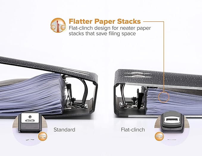 Bostitch Office Heavy Duty Stapler, 40 Sheet Capacity, No Jam, Half Strip, Fits into The Palm of Your Hand, for Classroom, Office or Desk, Black, Pack of 9