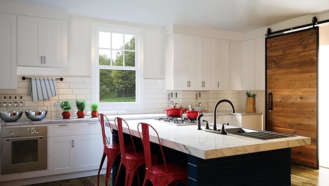 Design House Brookings Shaker Unassembled Wall Kitchen Cabinet W2424, 24 W x 12 D x 24 H, Painted White, Solid Wood, Design House, 561571