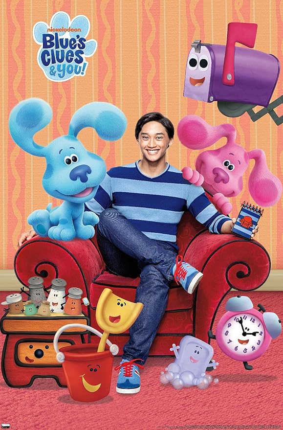 Nickelodeon Blue's Clues - Group Wall Poster, 22.4L" x 14.7W", Premium Unframed Version