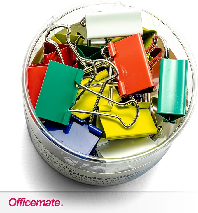 Officemate Assorted Color Binder Clips ()
