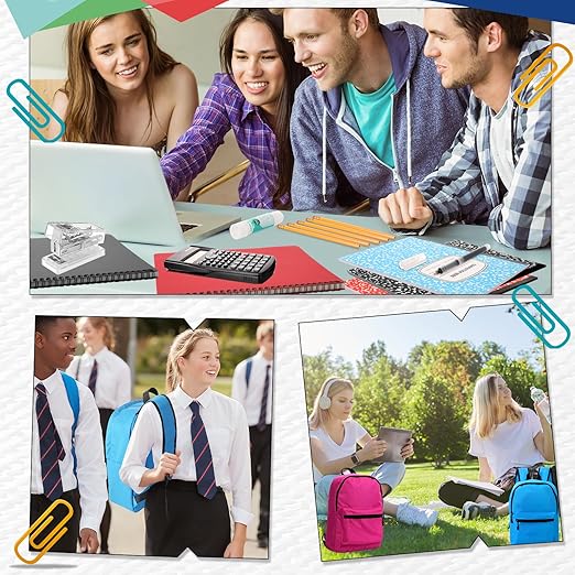 126 Pcs Christmas Middle High School Supplies Kit with Backpack for Student 7-12 Grades, School Supplies Bulk Bundle Essential Notebook Calculator for Xmas Holiday Gifts(Navy Blue)